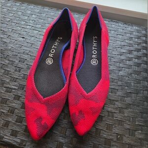 Rothy’s The Point flats | red camo